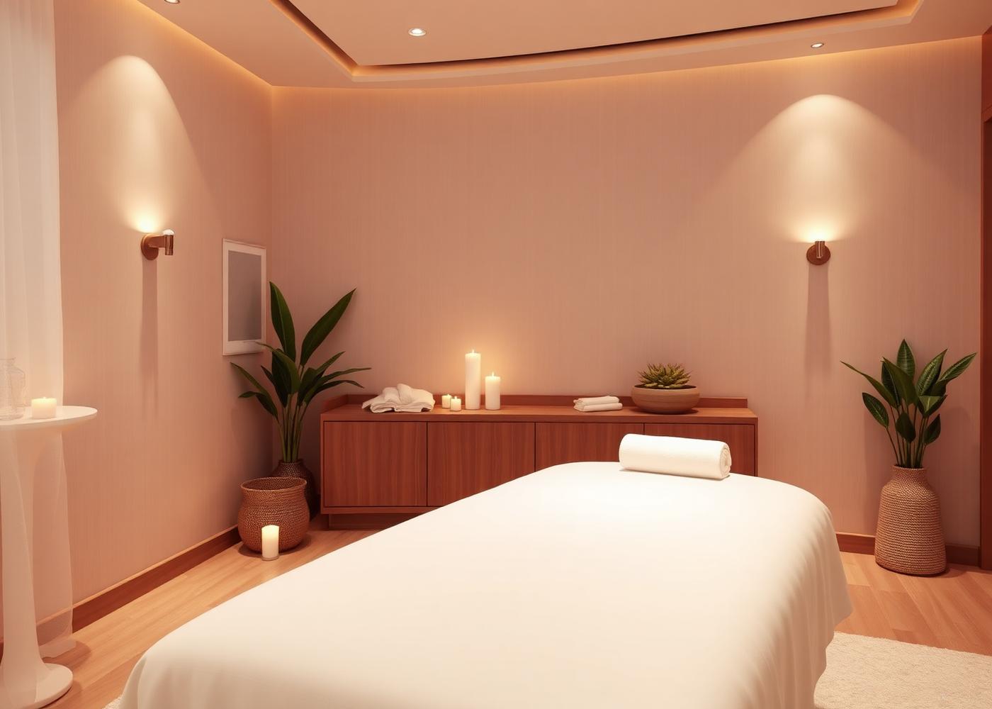 Sala de massagem do Viver Zen